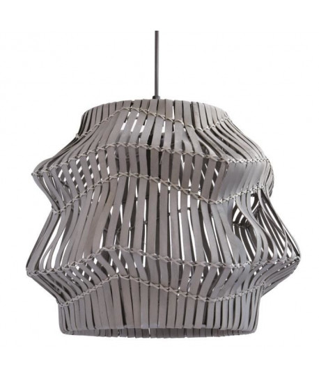 MANAY Suspension en métal  L 40,5 x P 40,5 x H 35 cm  Gris