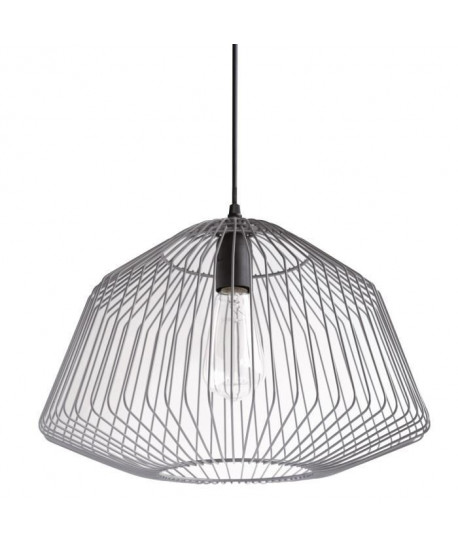 LAURENA Suspension en métal  L 38 x P 38 x H 29,5 cm  Gris