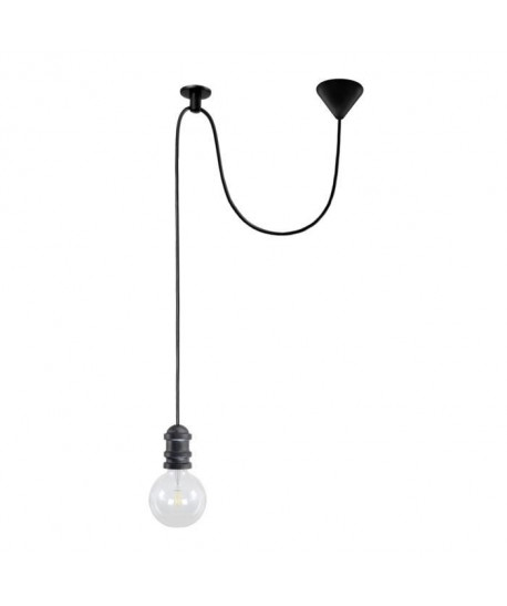 Suspension Norwich  Noir et gris anthracite  E27