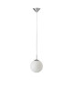 FANTASIA Lustre  suspension boule Diam: 20 cm coloris argent/blanc