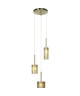 GRACIAN  Suspension 3 lumieres Laiton Ř25cm