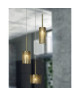 GRACIAN  Suspension 3 lumieres Laiton Ř25cm