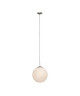 FANTASIA Lustre  suspension boule diam: 30 cm coloris argent/blanc