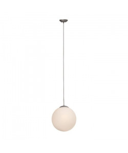 FANTASIA Lustre  suspension boule diam: 30 cm coloris argent/blanc