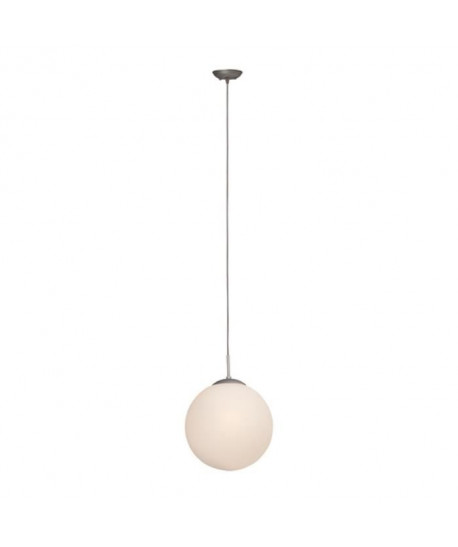 FANTASIA Lustre  suspension boule diam: 30 cm coloris argent/blanc