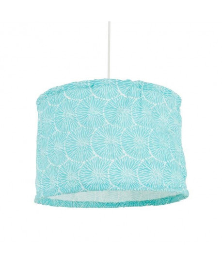 Lustre  suspension fleur diametre 35 cm hauteur 25 cm E27 60W bleu