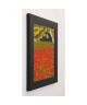 LAUTIER JULIEN Image encadrée La 2 CV aux coquelicots 37x37 cm Vert