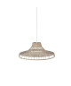 DAWEI Lustre  suspension en rotin 45x20 cm E27 100W beige