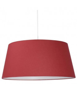 Lustre Tambour diametre 60 cm E27 100W rouge