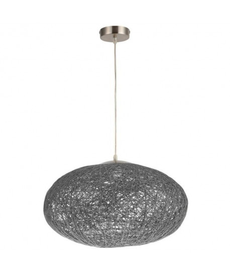 Lustre  suspension Exotico ovale 45 cm gris