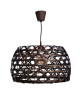 Lustre  suspension osier 35 cm marron