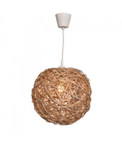 Natura Lustre  suspension perforée 35 cm. Coloris naturel