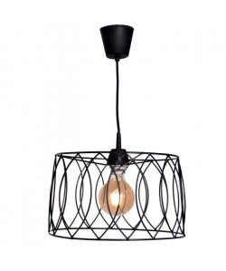 Lustre  suspension Jarvis cage Ř35 cm noir