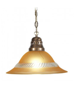 CLASSIQUE Suspension acier et verre 40x40x90 cm Ambre