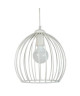 GRAND BALL Suspension acier 27x27x90 cm Blanc