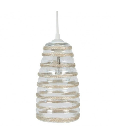 CORDESSYMPHONIE Suspension verre 14x14x90 cm Naturel