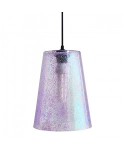 GLITTER CÔNE Suspension verre 20x20x90 cm Violet et bleu