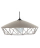 BRIDGE Suspension acier triangle 40x40x90 cm Taupe