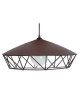 BRIDGE Suspension acier triangle 40x40x90 cm Marron