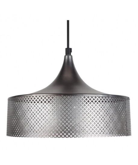 CONE SUÉDOIS GAINE Suspension acier 31x31x90 cm Anthracite