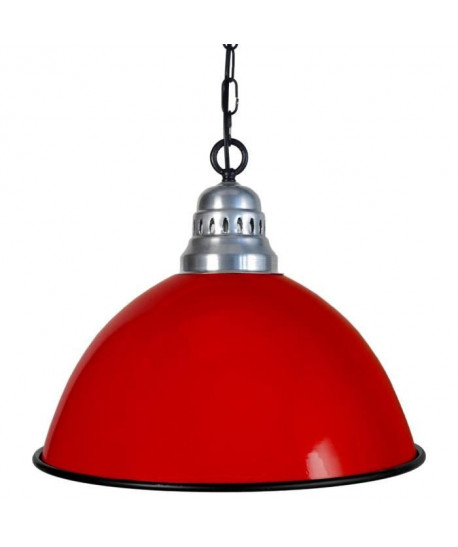 BACINO ROULÉ Suspension acier 44x44x90 cm Noir et rouge