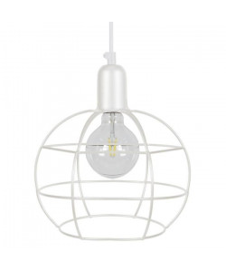 ARMILARE Suspension acier 25x25x90 cm Blanc