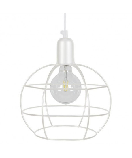 ARMILARE Suspension acier 25x25x90 cm Blanc