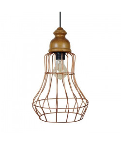 BIRNE Suspension acier 24x24x90 cm Cuivre