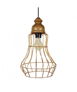 BIRNE Suspension acier 24x24x90 cm Or