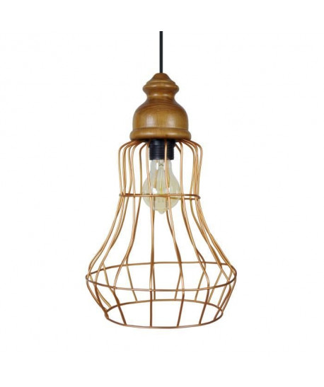 BIRNE Suspension acier 24x24x90 cm Or