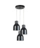 CARLSON Lustre acier 30x30x100 cm Noir