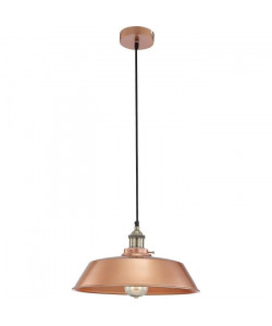 GLOBO LIGHTING Suspension aluminium brossé  Ř 36 x H 12,4 cm  Cuivre doré