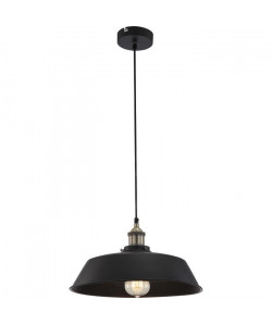 GLOBO LIGHTING Suspension aluminium  Ř 36 x H 12,4 cm  Doré et noir