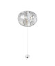 GLOBO LIGHTING Suspension chrome en verre