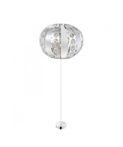 GLOBO LIGHTING Suspension chrome en verre