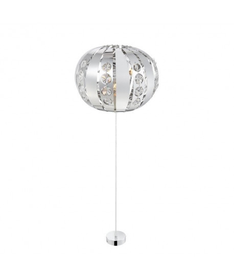 GLOBO LIGHTING Suspension chrome en verre