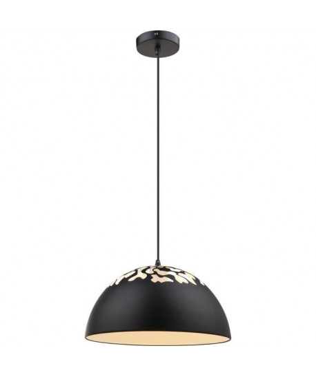 GLOBO LIGHTING Suspension métal  Ř 35 x H 12 cm  Noir et blanc