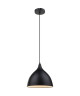 GLOBO LIGHTING Suspension  Ř 25 cm x H 12 cm  Noir et blanc