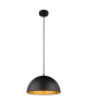 GLOBO LIGHTING Suspension miroir   Mosaique doré  Ř 30 x H 120 cm  Noir