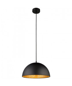 GLOBO LIGHTING Suspension miroir   Mosaique doré  Ř 30 x H 120 cm  Noir