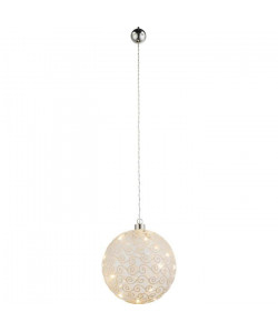 GLOBO Suspension L15 x l15 x h70 cm  Blanc