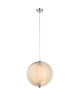 GLOBO LIGHTING Suspension chrome  Ř 36 cm x H 12 cm  Blanc