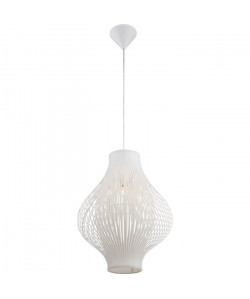 GLOBO LIGHTING Suspension plastique  Ř 37 x H 12 cm  Blanc