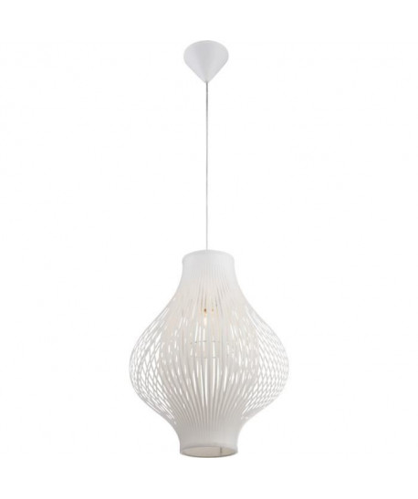 GLOBO LIGHTING Suspension plastique  Ř 37 x H 12 cm  Blanc