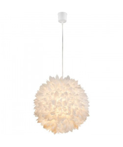 GLOBO LIGHTING Suspension plastique  Ř 40 x H 130 cm  Blanc