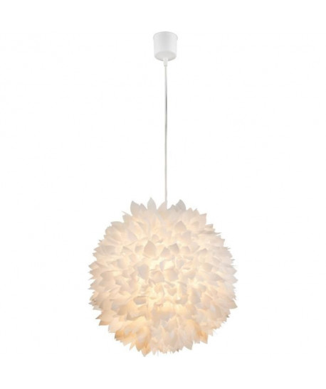 GLOBO LIGHTING Suspension plastique  Ř 40 x H 130 cm  Blanc