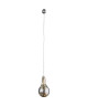 GLOBO LIGHTING Suspension LED Boule noire avec Interrupteur  Inclus 2 piles CR2450  Ř 8 x H 68 cm  Blanc