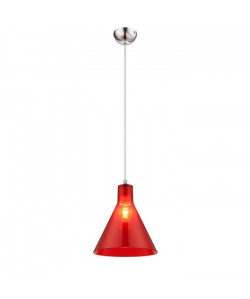 GLOBO Suspension acrylique L21,5 x l21,5 x h113 cm  Rouge