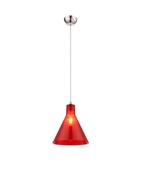 GLOBO Suspension acrylique L21,5 x l21,5 x h113 cm  Rouge