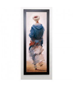 LETESTU YANN Image encadrée Bédouin bleu 40x102 cm Bleu